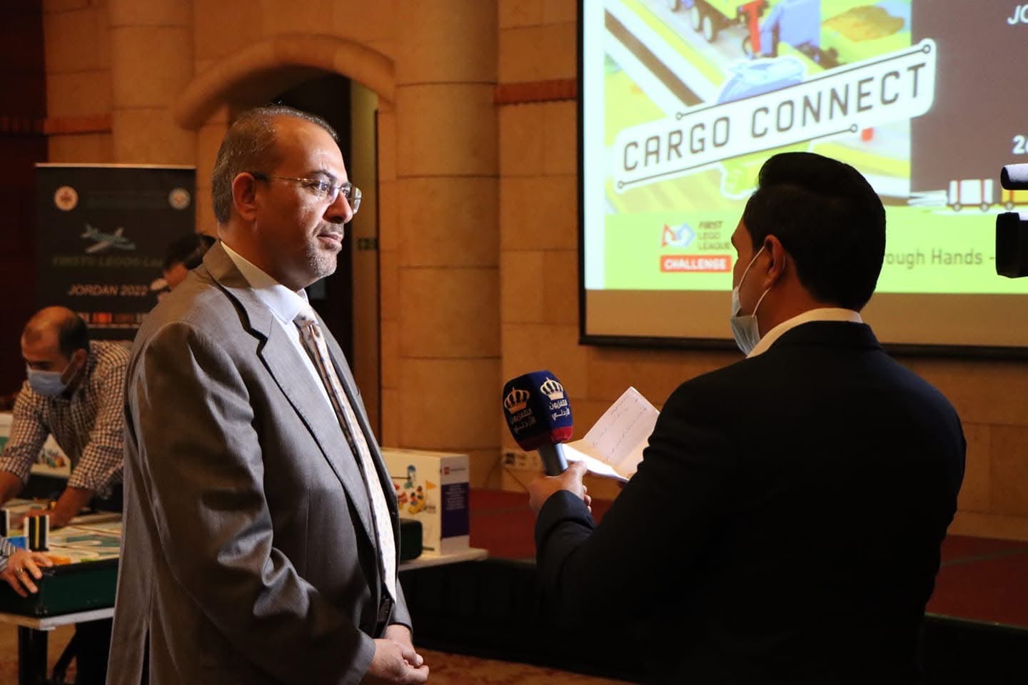 مقابلةٌ تلفزيونيّة — FIRST LEGO League Jordan 2022 (Cargo Connect)